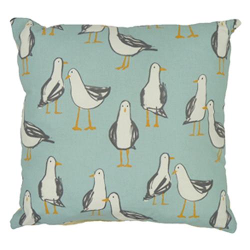 Seagulls, Duck Egg - (45cm x 45cm) Cushion - Image 3